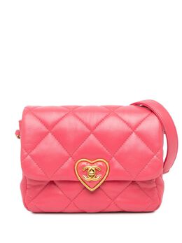 CHANEL Pre-Owned: Розовая сумка через плечо 