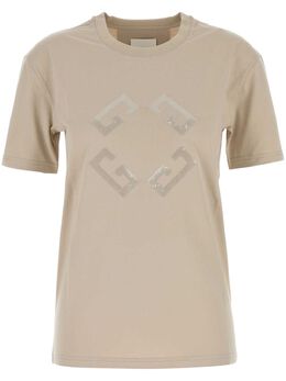 Givenchy: Бежевая футболка 