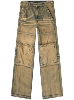 Diesel: Бежевые джинсы 