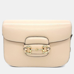 Gucci: Бежевая сумка  1955 Horsebit