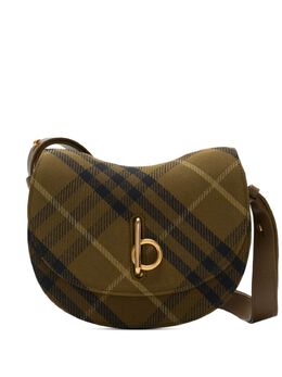 Burberry: Коричневая сумка через плечо 