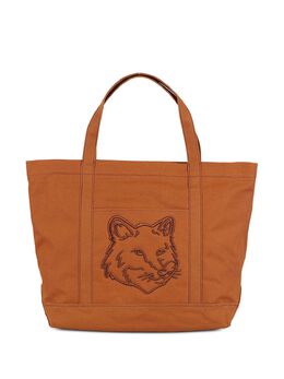 Maison Kitsuné: Коричневая сумка-шоппер 