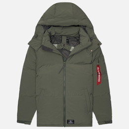 Alpha Industries: Серый пуховик 