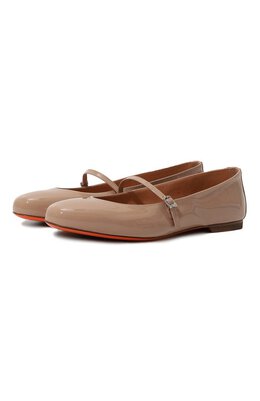 Santoni: Бежевые балетки 