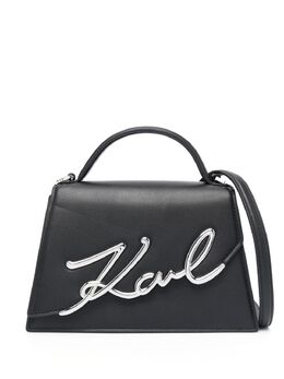 Karl Lagerfeld: Чёрная сумка через плечо  Signature