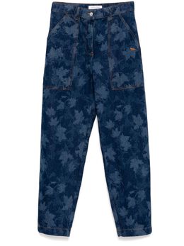 Maison Kitsuné: Голубые брюки 