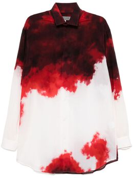 Yohji Yamamoto: Рубашка с принтом 