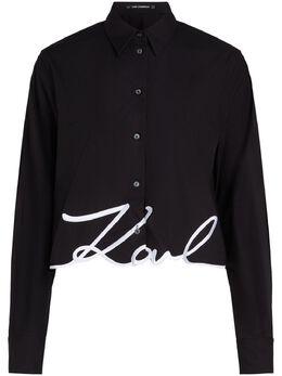Karl Lagerfeld: Чёрная рубашка  Signature