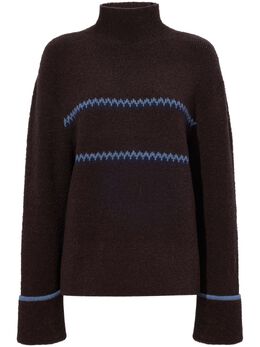 Proenza Schouler White Label: Коричневый свитер 