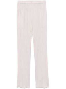 Pleats Please Issey Miyake: Светлые брюки 