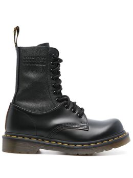 MM6 Maison Margiela: Чёрные ботинки 