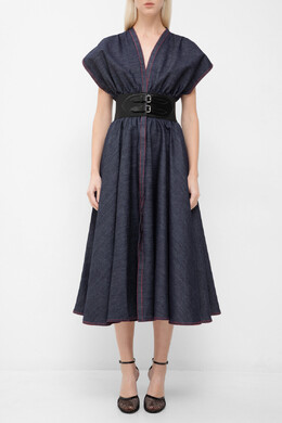Alaia: Платье с v-образным вырезом 