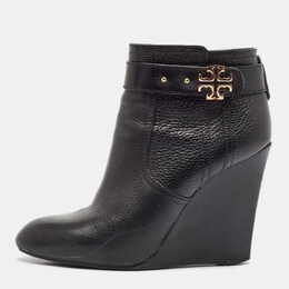 Tory Burch: Чёрные ботинки 