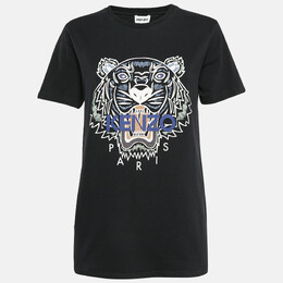 Kenzo: Чёрная футболка  Tiger
