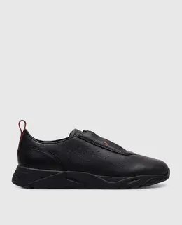 Santoni: Чорні кросівки 