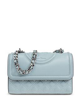 Tory Burch: Голубая сумка  Fleming