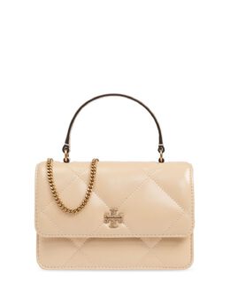 Tory Burch: Бежевая сумка-шоппер  Kira