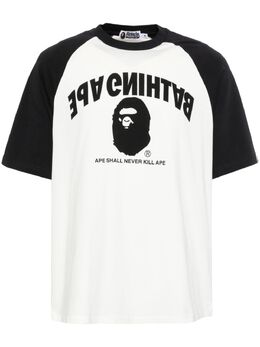 A BATHING APE®: Футболка с рукавом реглан 