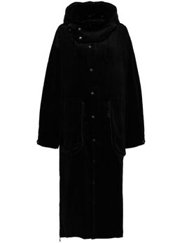 Yohji Yamamoto: Плащ с капюшоном 