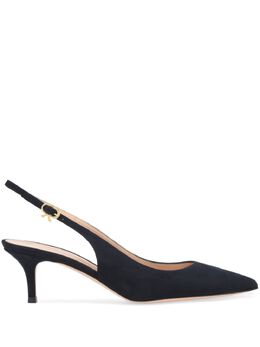 Gianvito Rossi: Голубые туфли  Ribbon