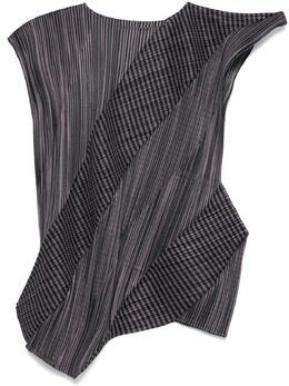 Pleats Please Issey Miyake: Чёрный жилет 