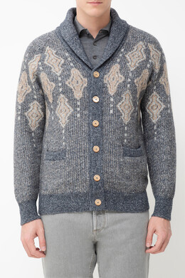 Brunello Cucinelli: Жаккардовый кардиган 