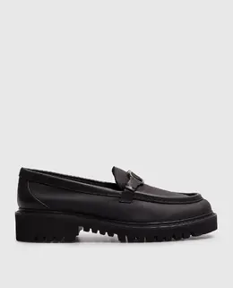 Valentino: Чорні лофери  VLogo