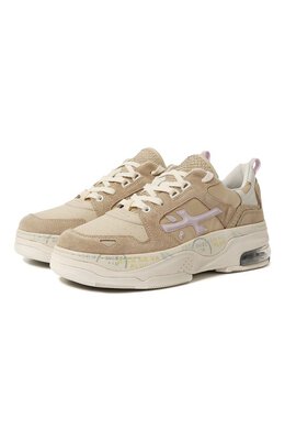 Premiata: Бежевые кроссовки  Draked