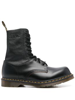 MM6 Maison Margiela: Чёрные ботинки 