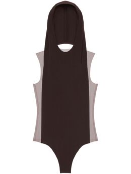 Courrèges: Коричневый боди 