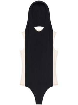 Courrèges: Чёрный боди 