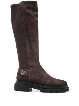 Santoni: Коричневые ботинки 