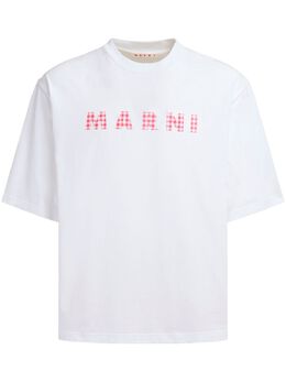 Marni: Футболка с принтом 