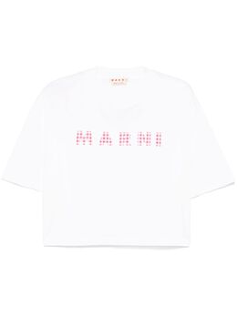 Marni: Футболка с принтом 