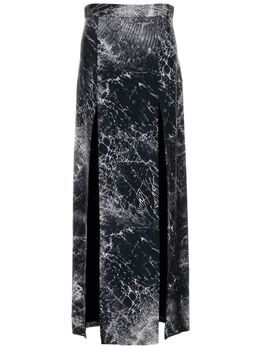 Alexander McQueen: Юбка с абстрактным принтом 