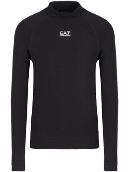 Ea7 Emporio Armani: Чёрный свитшот 