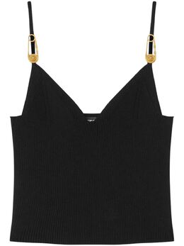 Versace: Топ  Safety Pin кроп-топ