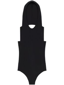 Courrèges: Чёрный боди 
