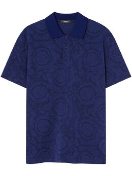 Versace: Голубое поло  Barocco