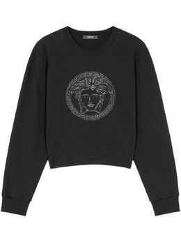 Versace: Чёрный свитшот  Medusa