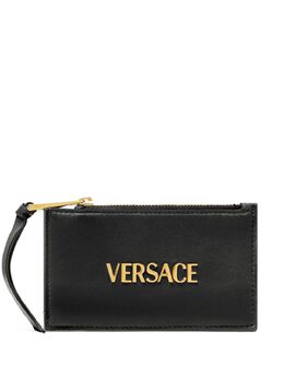 Versace: Чёрный картхолдер 