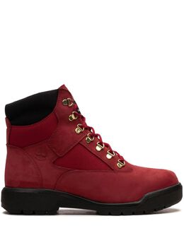 Timberland: Тёмные ботинки 
