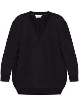 Marni: Свитер с v-образным вырезом 