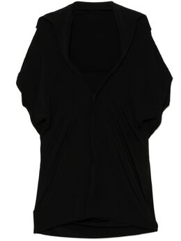 Yohji Yamamoto: Платье с v-образным вырезом 