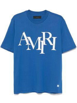 AMIRI: Голубая футболка 