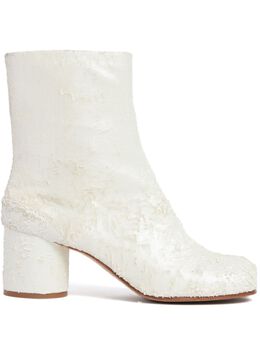 Maison Margiela: Белые ботинки  Tabi
