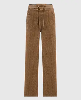 Balmain: Коричневі брюки 