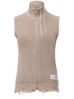 MM6 Maison Margiela: Трикотажный топ 