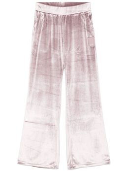 Ea7 Emporio Armani: Брюки из велюра 