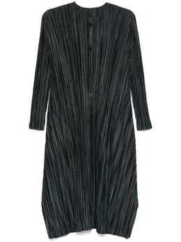 Pleats Please Issey Miyake: Зелёное пальто 